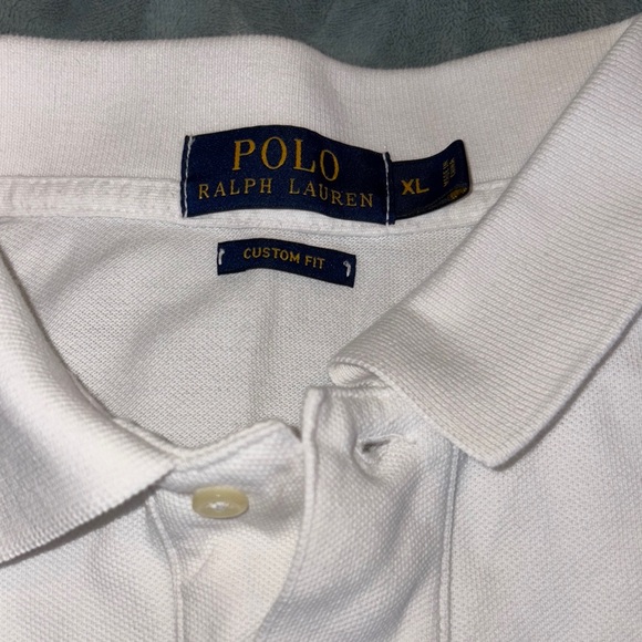 SOLD.  Polo by Ralph Lauren Men's White Polo Shirt - Picture 2 of 5
